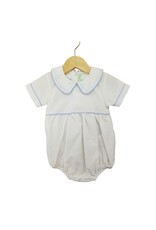 Sweet Dreams- White Bubble w/Blue Gingham Trim