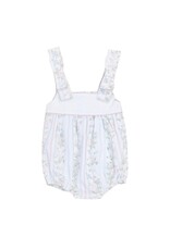 Sweet Dreams- Valerie Blue/Pink Vine Floral Print Bow Shoulder Bubble