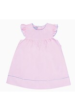 Sweet Dreams- Pink w/Blue Picot Trim Dress