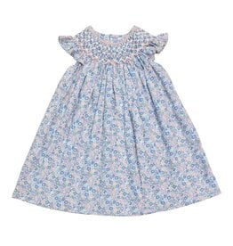 Sweet Dreams- Natalie Floral Print Smocked Dress