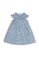 Sweet Dreams-Amelia Teal Floral Smocked Dress