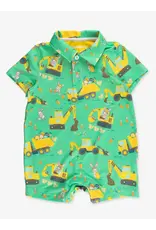 Ruffle Butts Ruffle Butts- Bunny Builders Performance Polo Romper