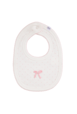 Mudpie Mud Pie- Crochet Bow Dots Bib