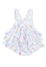 Angel Dear Angel Dear- Ribbons Bouquetes Ruffle Sunsuit