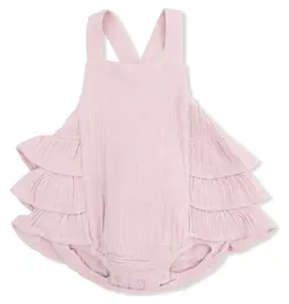 Angel Dear Angel Dear- Pink Lotus Muslin Ruffle Bubble