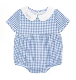 Mudpie Mud Pie- Train Gingham Bubble