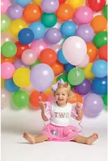 Mudpie Mud Pie - "TWO" Bejeweled Birthday Tee 24M/2T