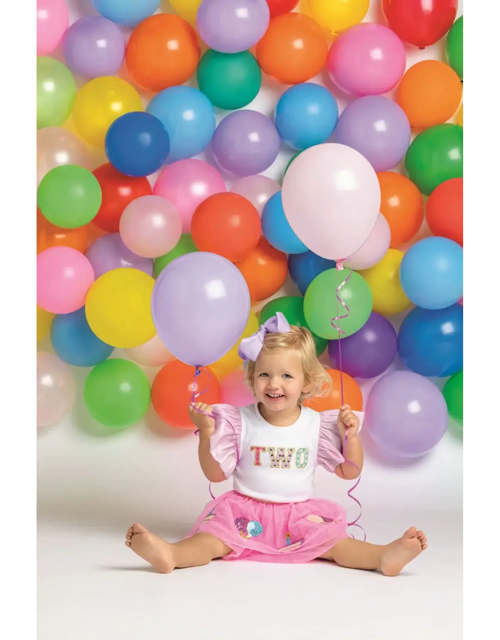Mudpie Mud Pie - "TWO" Bejeweled Birthday Tee 24M/2T