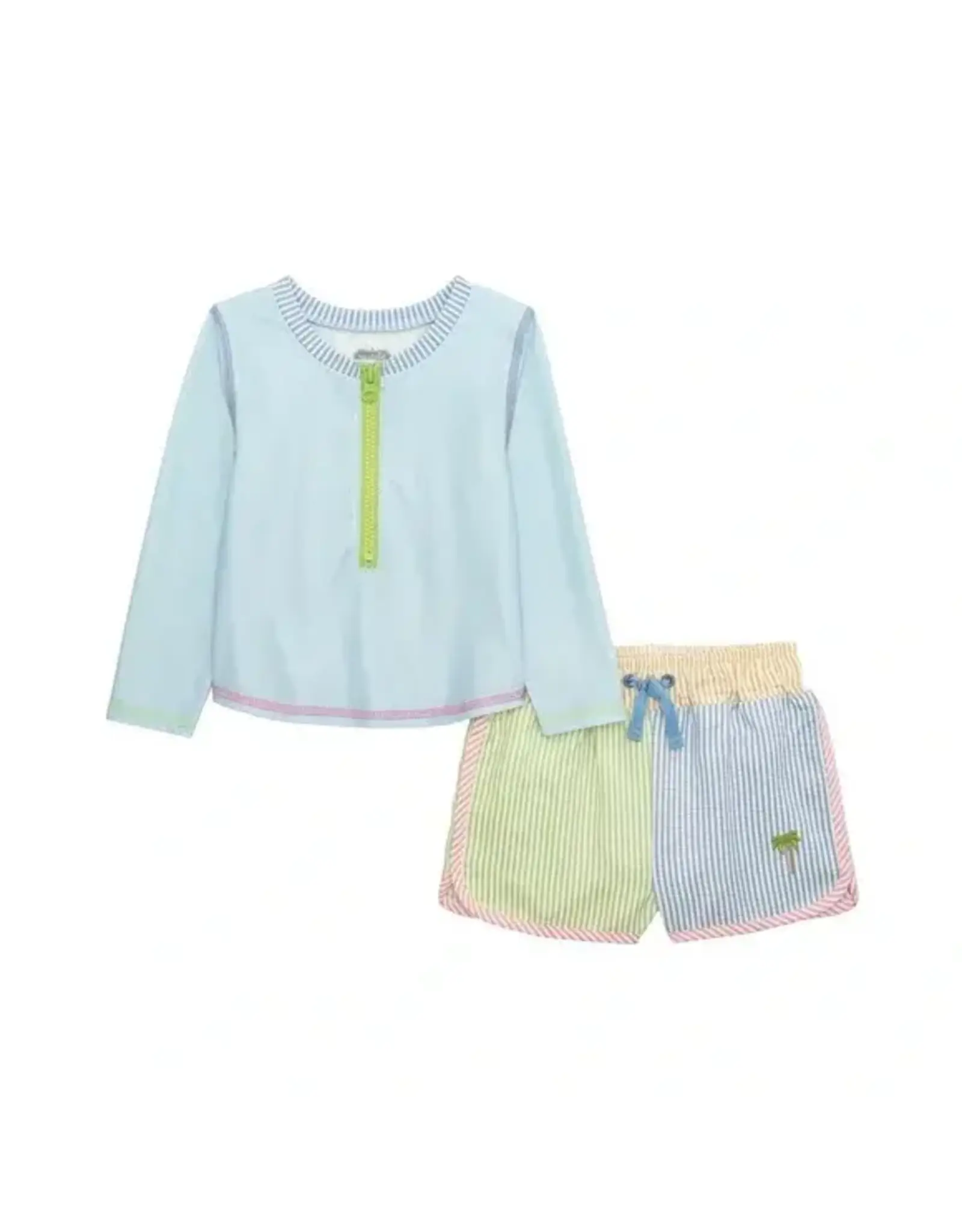 Mudpie Mud Pie- Seersucker Rashguard Set