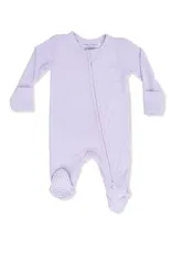 Angel Dear Angel Dear- Solid Orchid Petal Two-Way Zip Footie