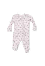 Angel Dear Angel Dear- Edith's Rose Garden Ruffle Zip Footie