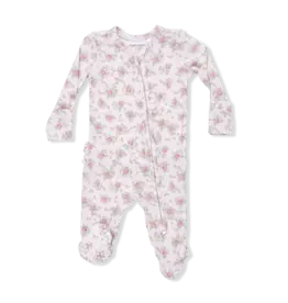 Angel Dear Angel Dear- Edith's Rose Garden Ruffle Zip Footie