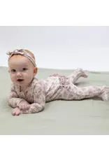 Angel Dear Angel Dear- Edith's Rose Garden Ruffle Zip Footie