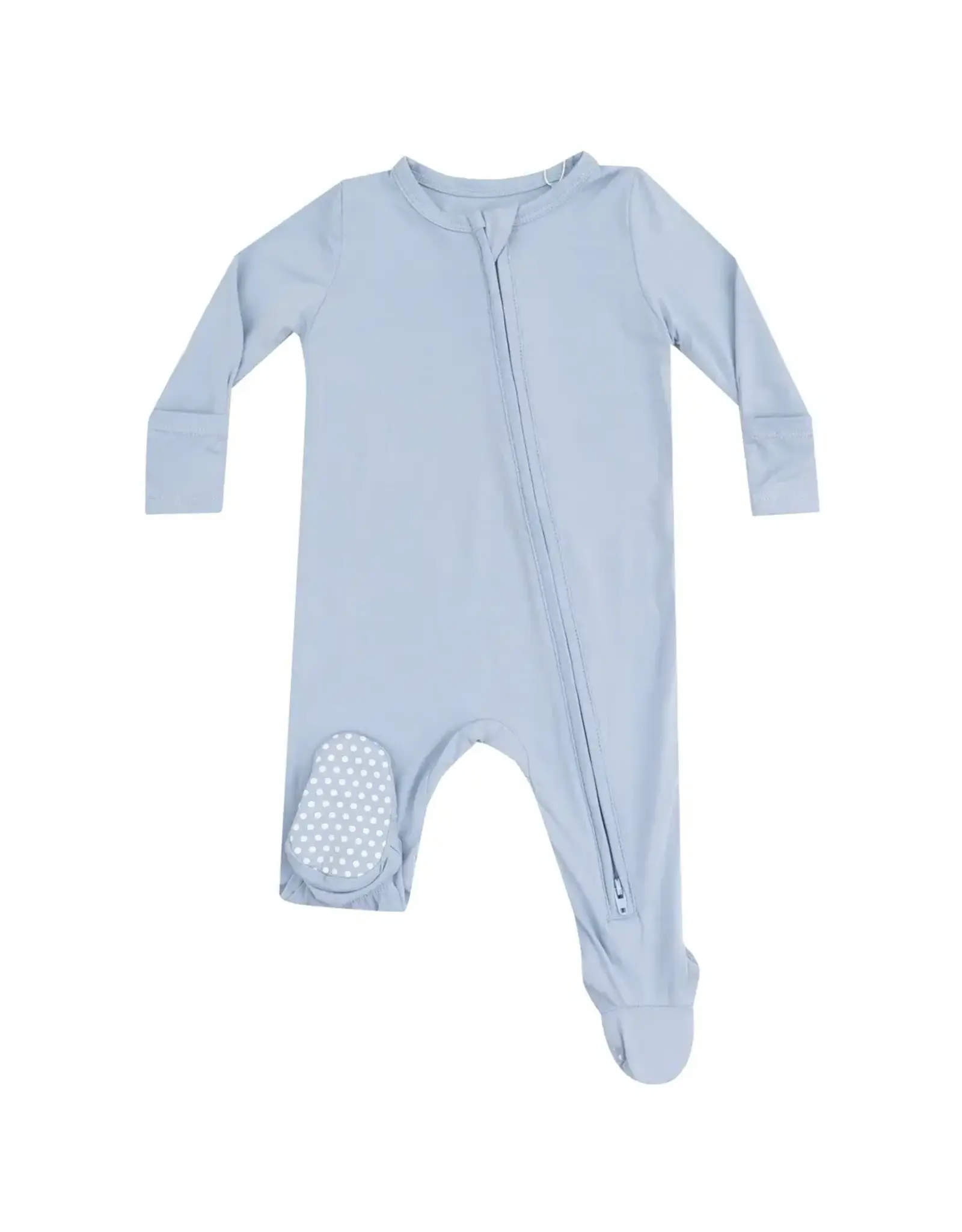 Angel Dear Angel Dear- Blue Fog Two-Way Zipper Footie