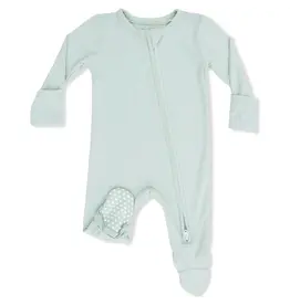 Angel Dear Angel Dear- Solid Cameo Green Two-Way Zipper Footie