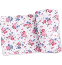 Angel Dear Angel Dear- Cabbage Roses Swaddle Blanket