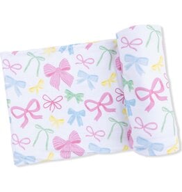 Angel Dear Angel Dear- Sweet Bows Swaddle Blanket