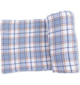 Angel Dear Angel Dear- Western Boot Plaid Swaddle Blanket