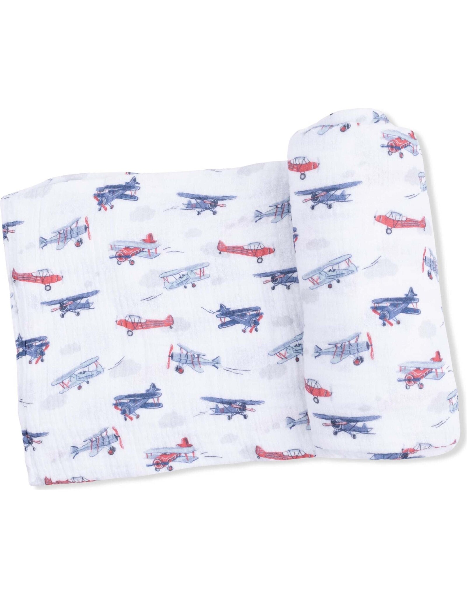 Angel Dear Angel Dear- Vintage Planes Swaddle Blanket