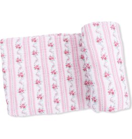 Angel Dear Angel Dear- Winding Roses Stripe Swaddle Blanket