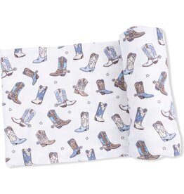 Angel Dear Angel Dear- Cowboy Boots Swaddle Blanket