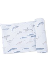 Angel Dear Angel Dear- Little Whales Swaddle Blanket