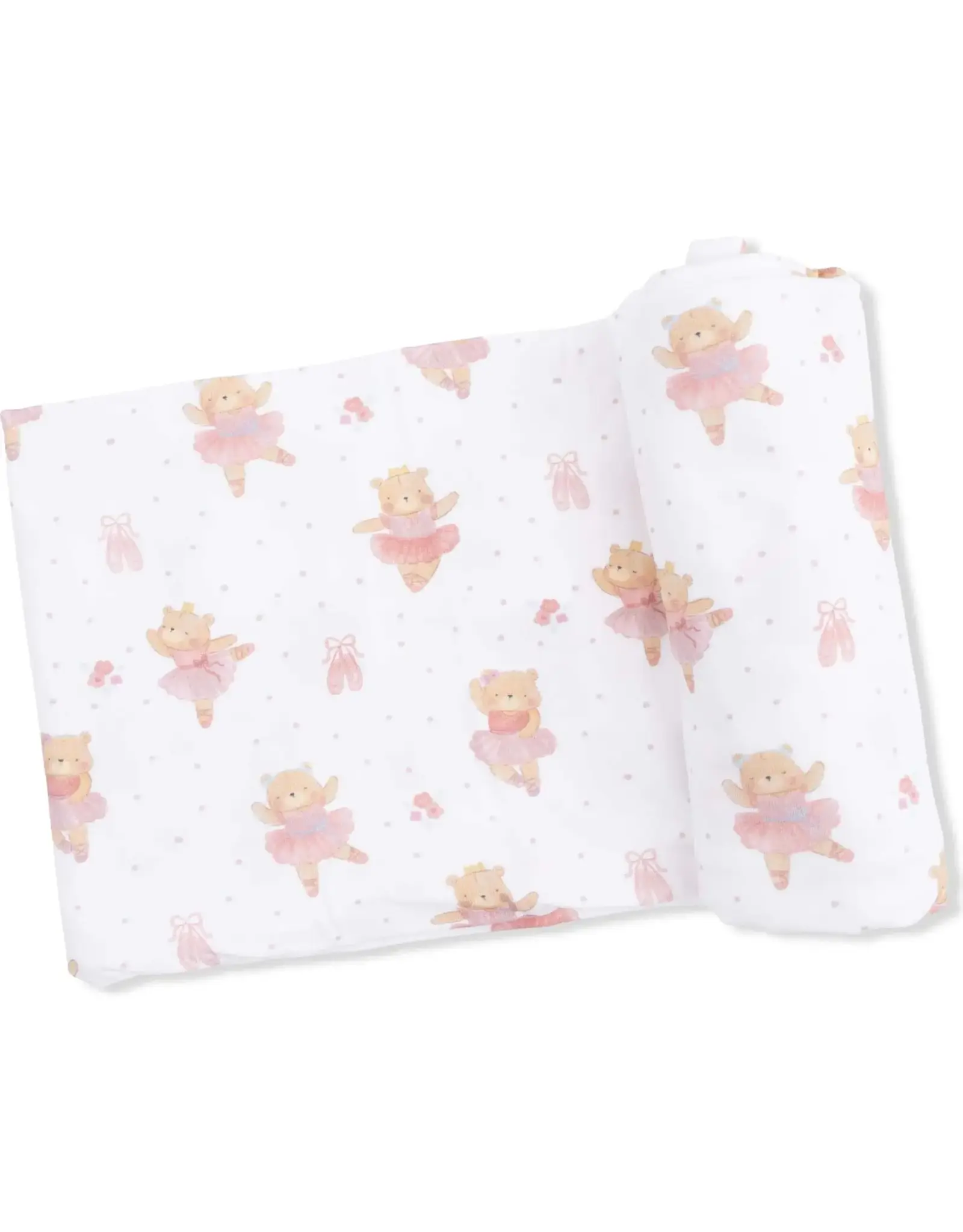 Angel Dear Angel Dear- Teddy Bear Ballerina Swaddle Blanket