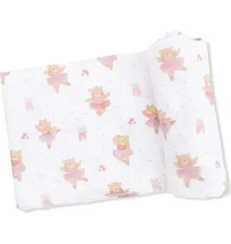 Angel Dear Angel Dear- Teddy Bear Ballerina Swaddle Blanket