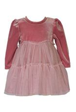 Bonnie  Jean Bonnie Jean- Hayden Velvet Rose Float Dress