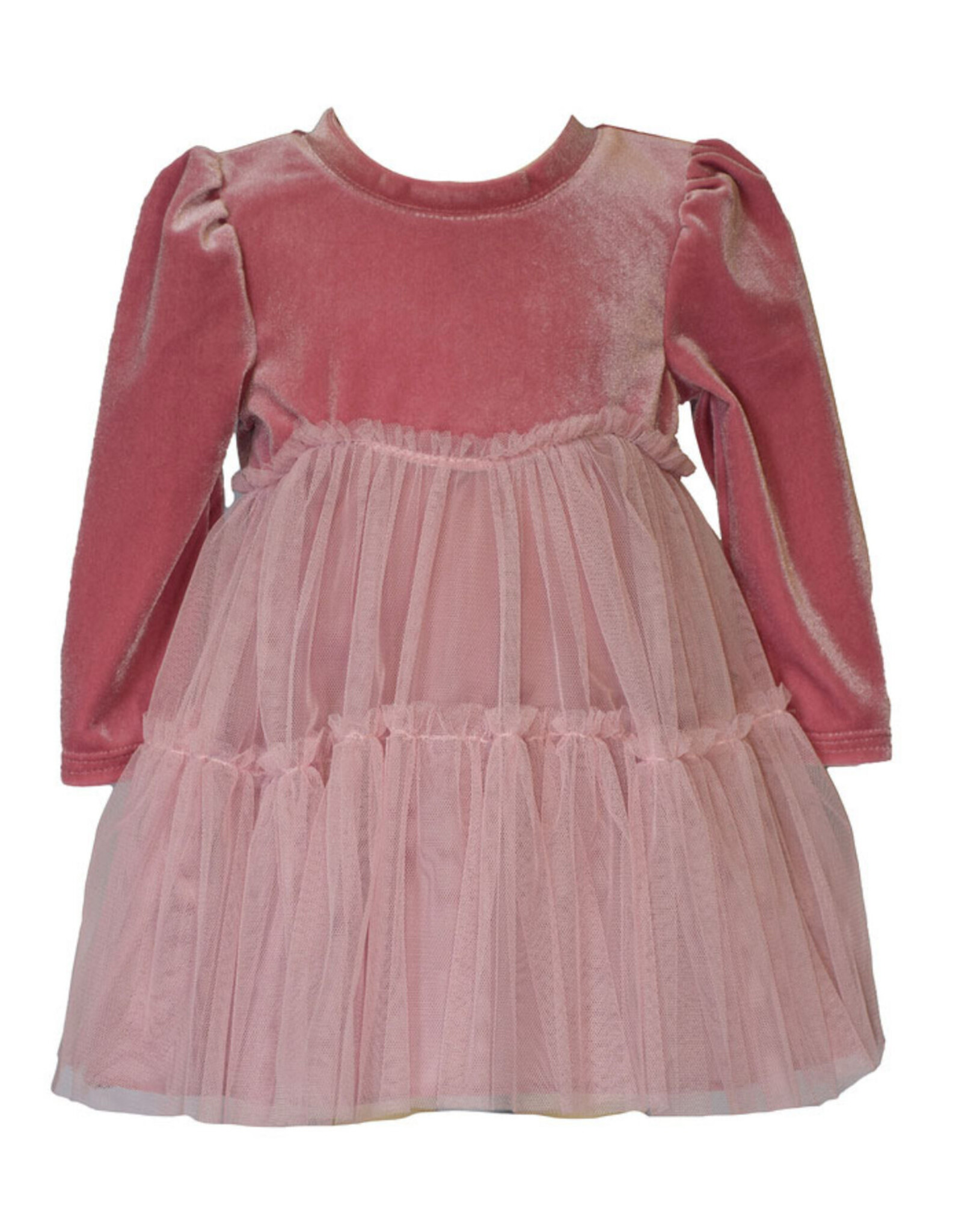 Bonnie  Jean Bonnie Jean- Hayden Velvet Rose Float Dress