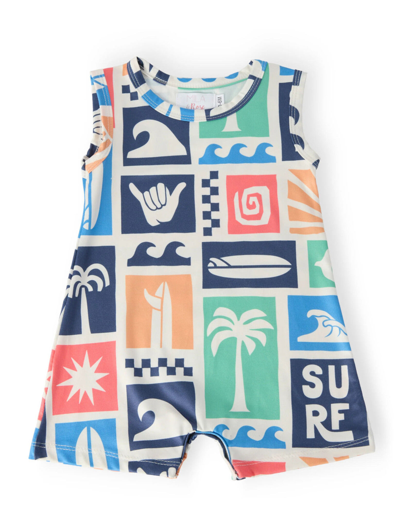 Mila & Rose Mila & Rose - Summer Surfer Shorty One-Piece