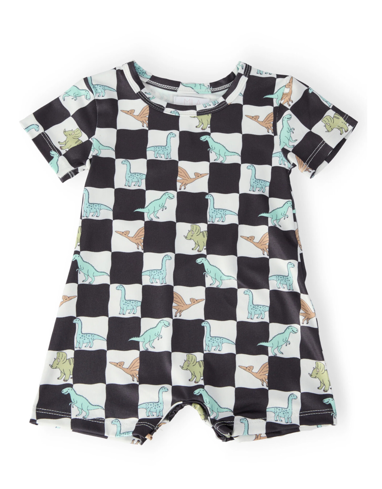 Mila & Rose Mila & Rose - Dino Checkers Shorty One-Piece