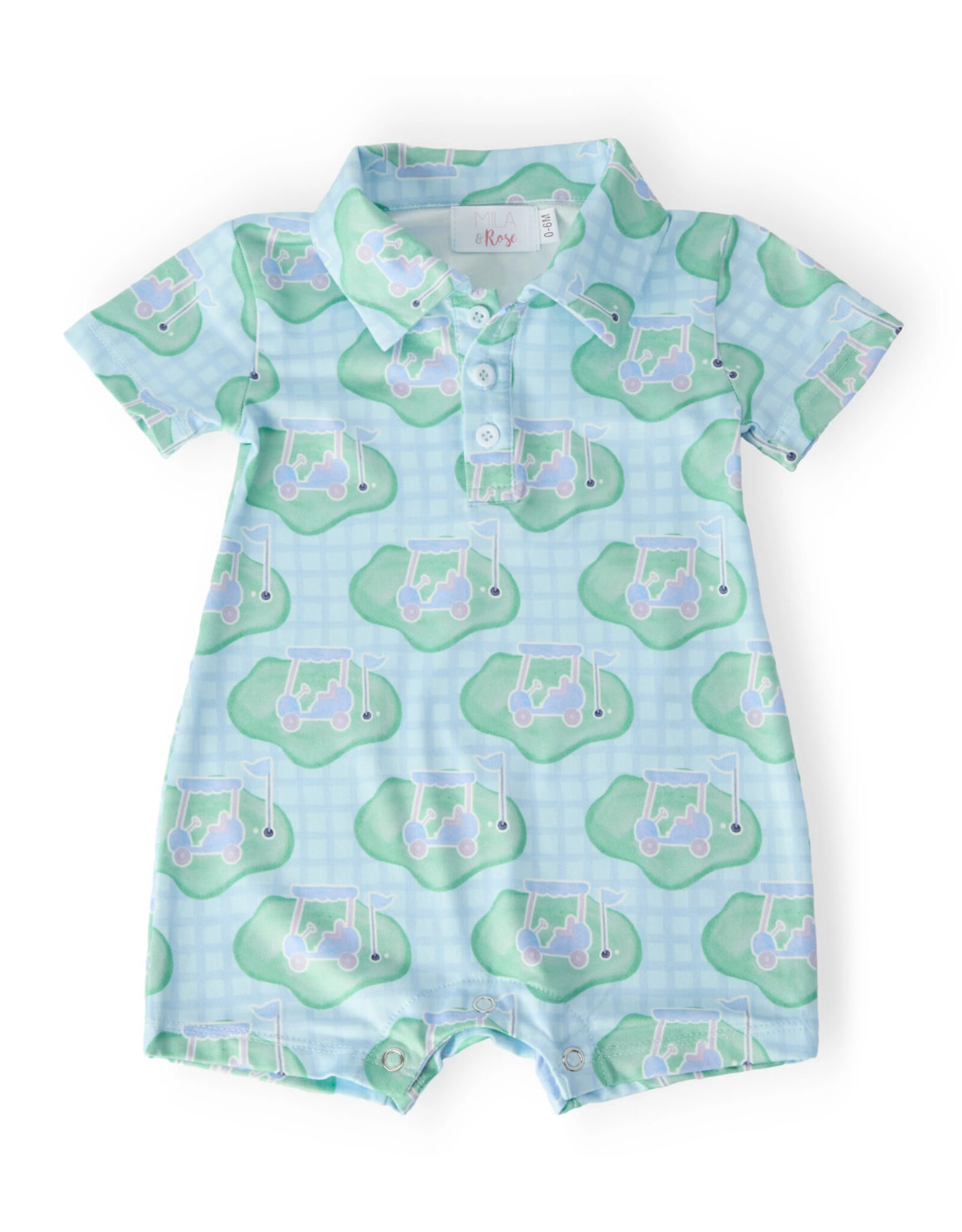 Mila & Rose Mila & Rose - He’s On the Green Polo Shorty