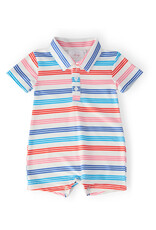 Mila & Rose Mila & Rose - Red, White & Stripe Polo Shorty