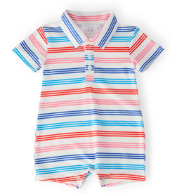Mila & Rose Mila & Rose - Red, White & Stripe Polo Shorty