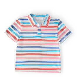 Mila & Rose Mila & Rose - Red, White & Stripe Polo
