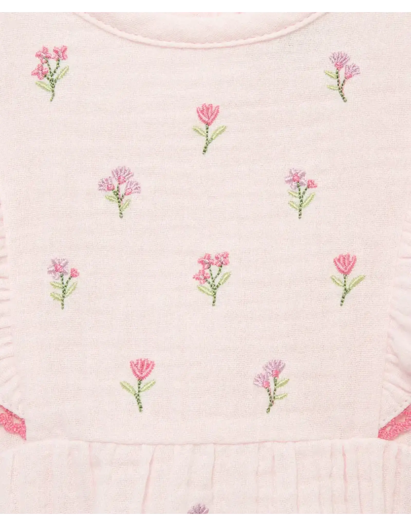 Little Me Little Me- Pink Tiny Flowers Bubble & HB