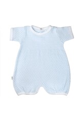 Paty Inc. Paty Inc.- Blue/Blue Trim Knit Newborn Bubble