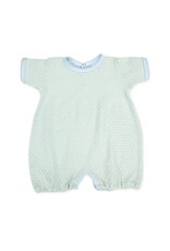 Paty Inc. Paty Inc.- Mint w/Blue Trim Knit Newborn Bubble