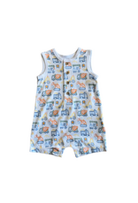 Little Me Little Me- Trucks Romper