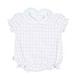 Paty Inc. Paty Inc. - Pink Gingham Bib Pima Bubble