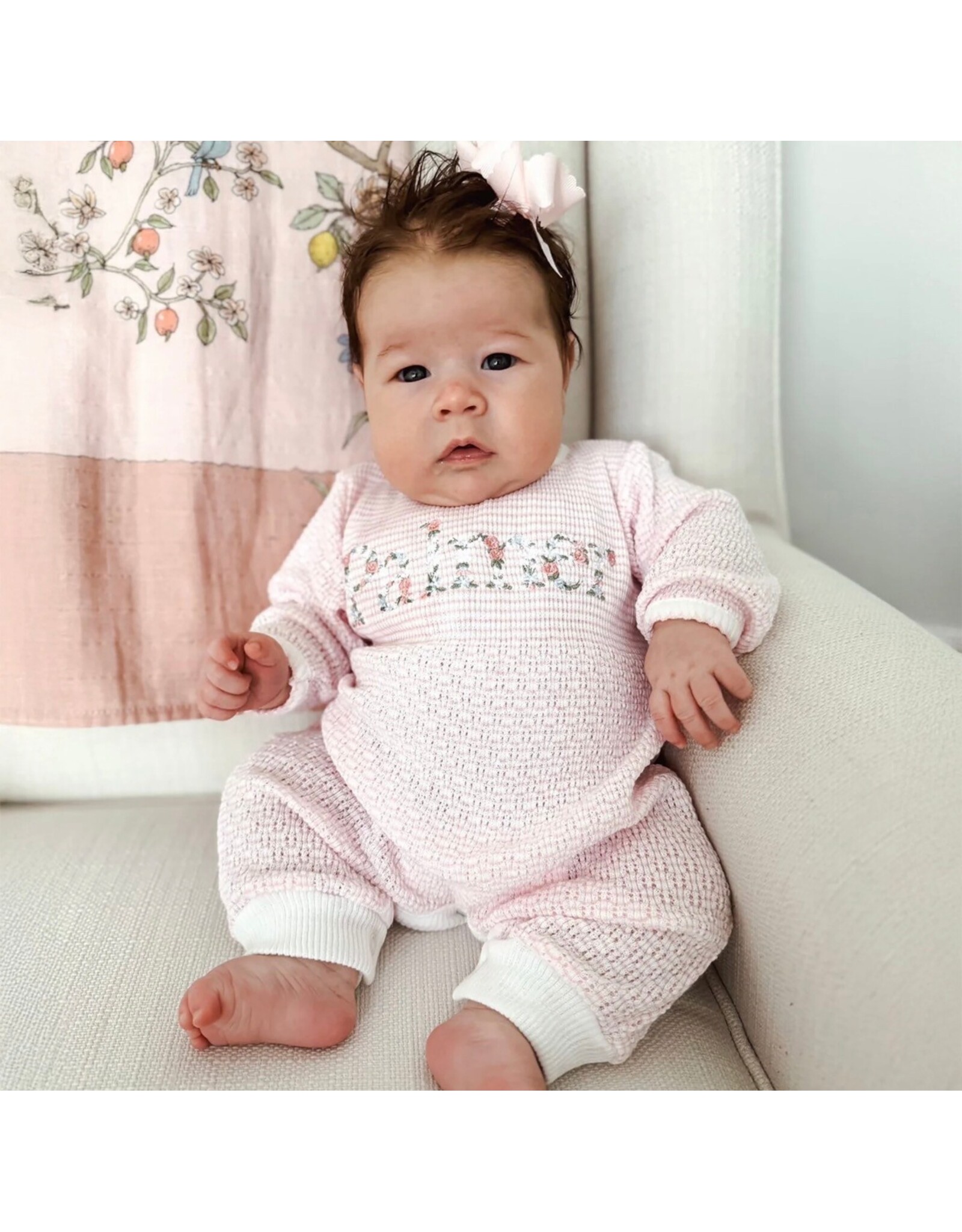 Paty Inc. Paty Inc.- Pink L/S Newborn Romper