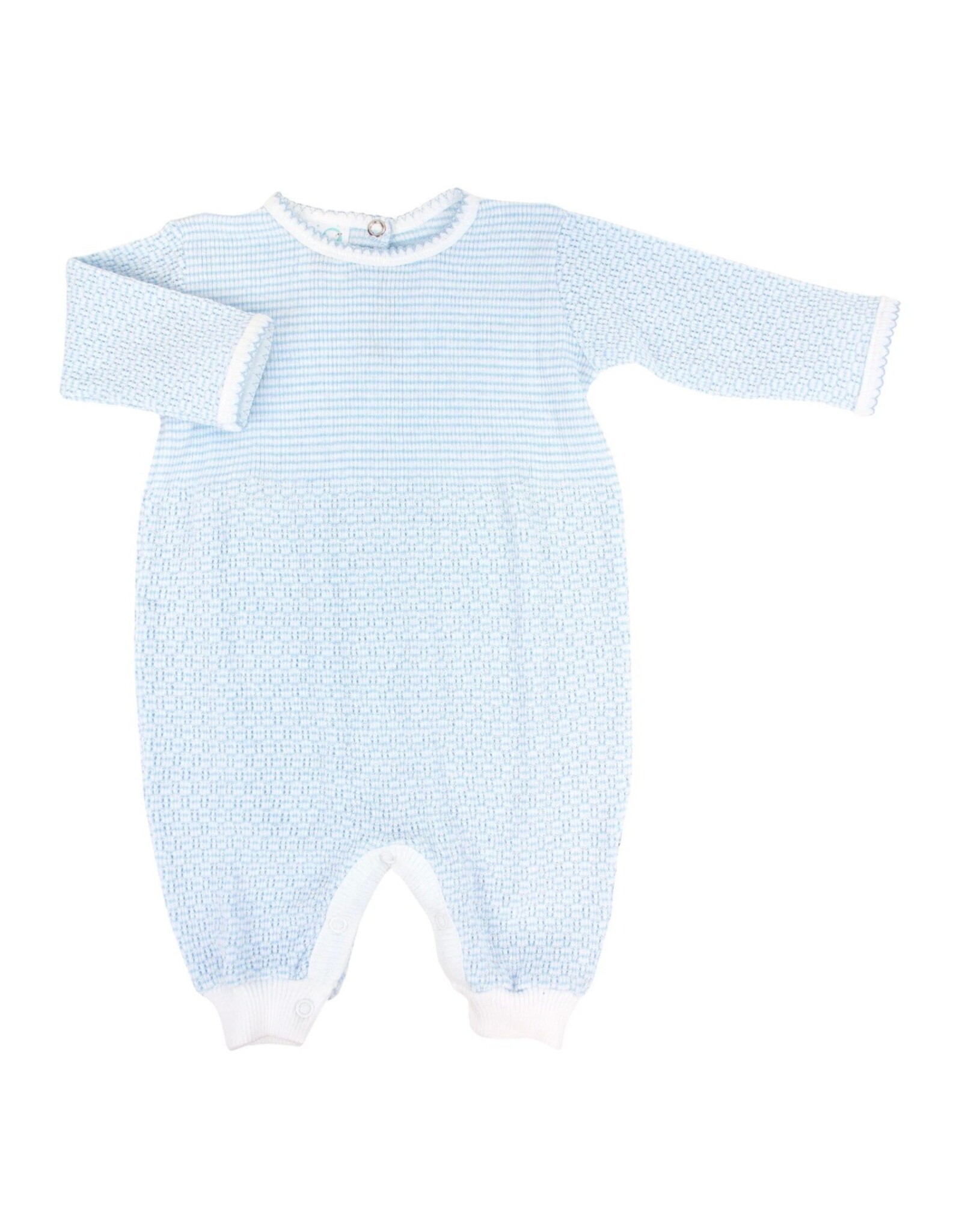 Paty Inc. Paty Inc.- Blue L/S Newborn Romper