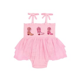 Mudpie Mud Pie- Boots Tutu Crawler
