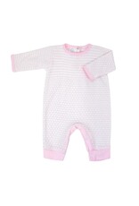 Paty Inc. Paty Inc.- Pink w/Pink Trim Newborn Pinstripe Romper