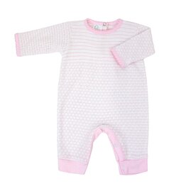 Paty Inc. Paty Inc.- Pink w/Pink Trim Newborn Pinstripe Romper
