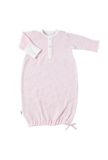 Paty Inc. Paty Inc.- Pink w/Pink Trim Placket Newborn Gown