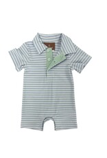 Millie Jay Millie Jay- Copper Romper: Light Blue Stripe
