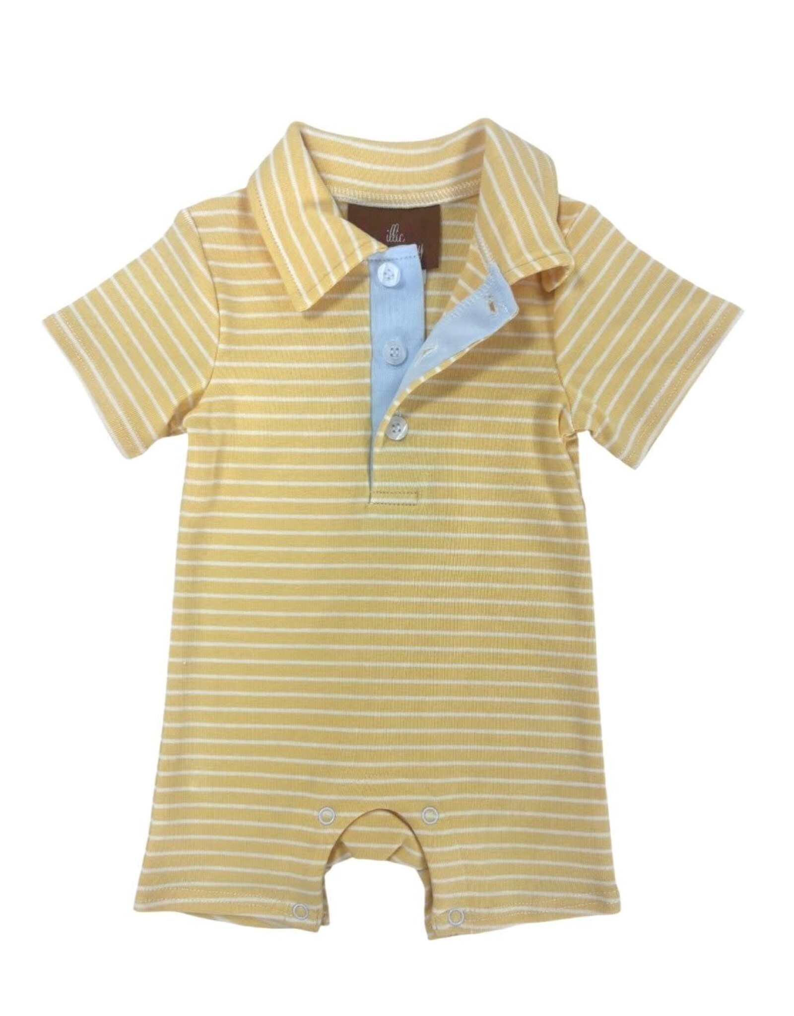 Millie Jay Millie Jay- Copper Romper: Yellow Stripe