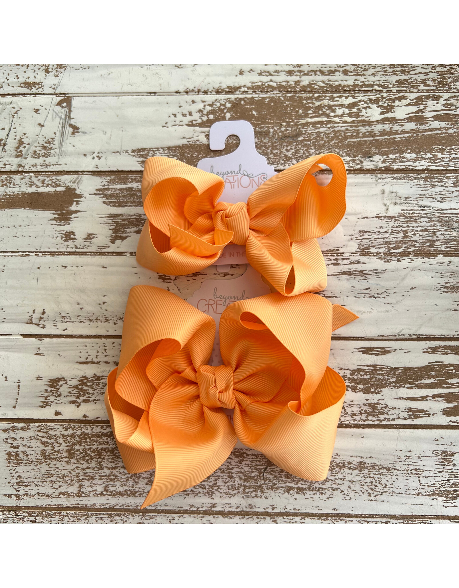 Beyond Creations Beyond Creations- Creamsicle Grosgrain Knot Bow